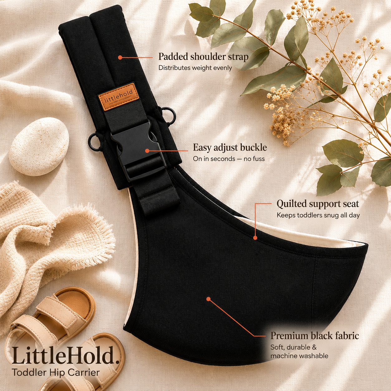 LittleHold - Baby/ Toddler Hip Carrier