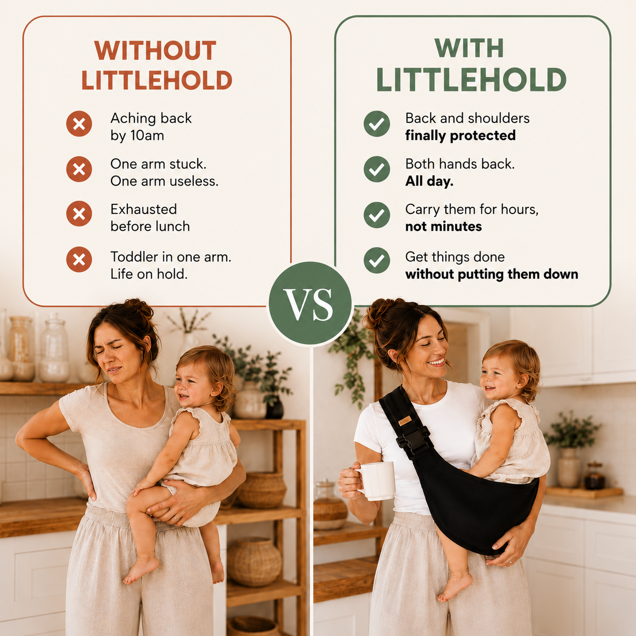 LittleHold - Baby/ Toddler Hip Carrier